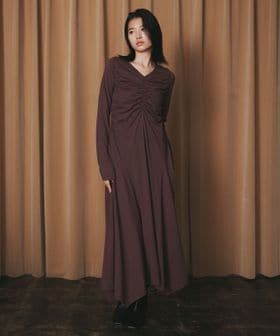 EMMEL REFINES/＜EMMEL REFINES＞EM ギャザー ヘム カット ワンピース/ワンピース