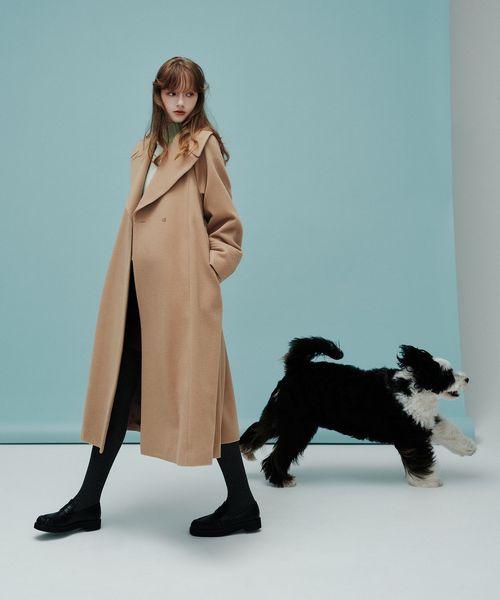EMMEL REFINES/＜EMMEL REFINES＞EM ベルテッド フレア ロングコート/チェスターコート