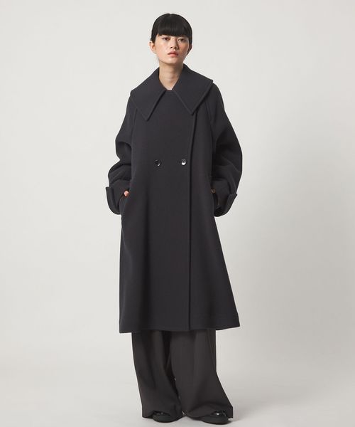 EMMEL REFINES/＜EMMEL REFINES＞EM Wボタン ビッグカラー テントコート/ステンカラーコート