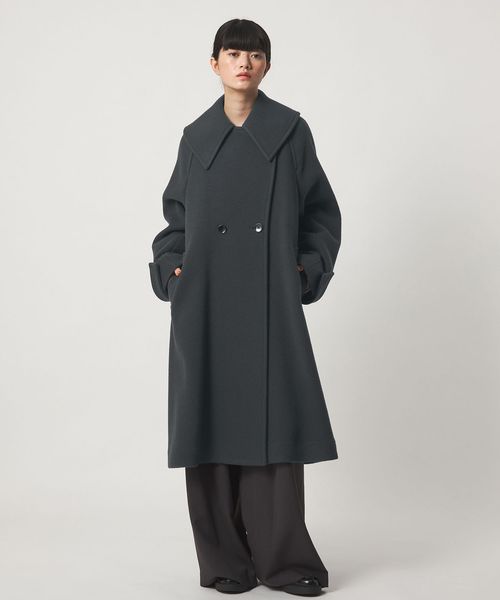 EMMEL REFINES/＜EMMEL REFINES＞EM Wボタン ビッグカラー テントコート/ステンカラーコート