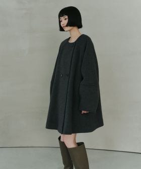 EMMEL REFINES/＜EMMEL REFINES＞EM ノーカラー テントコート/ノーカラーコート