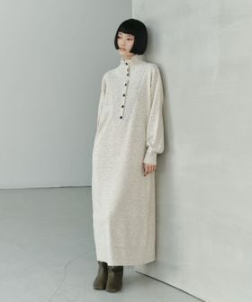 EMMEL REFINES/＜EMMEL REFINES＞EM ネップ Iライン ニットワンピース/ワンピース