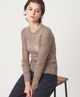 john masters UNITED ARROWS/＜john masters UNITED ARROWS＞シアーアルパカブレンド ロングスリーブ ニット/ニット / セーター