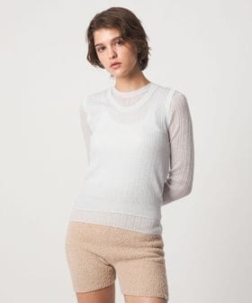 john masters UNITED ARROWS/＜john masters UNITED ARROWS＞シアーアルパカブレンド Uネック ニットベスト/ニット / セーター