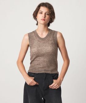 john masters UNITED ARROWS/＜john masters UNITED ARROWS＞シアーアルパカブレンド Uネック ニットベスト/ニット / セーター