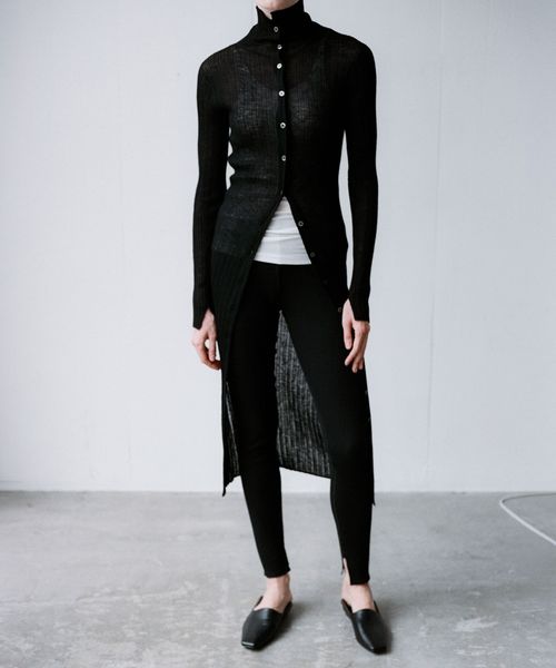 john masters UNITED ARROWS/＜john masters UNITED ARROWS＞シアーアルパカブレンド ハイネック ロング ニットドレス/ワンピース