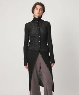 john masters UNITED ARROWS/＜john masters UNITED ARROWS＞シアーアルパカブレンド ハイネック ロング ニットドレス/ワンピース