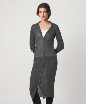 john masters UNITED ARROWS/＜john masters UNITED ARROWS＞シアーアルパカブレンド ハイネック ロング ニットドレス/ワンピース