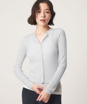 john masters UNITED ARROWS/＜john masters UNITED ARROWS＞シアーアルパカブレンド クルーネック カーディガン/カーディガン / ボレロ