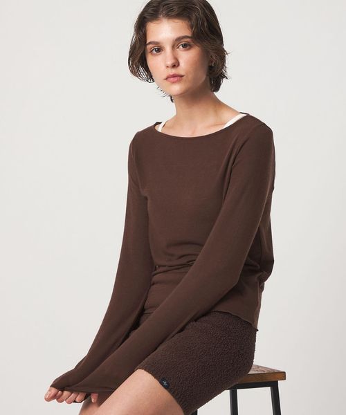 john masters UNITED ARROWS/＜john masters UNITED ARROWS＞リヨセルカシミヤ ボートネック カットソー/Tシャツ / カットソー