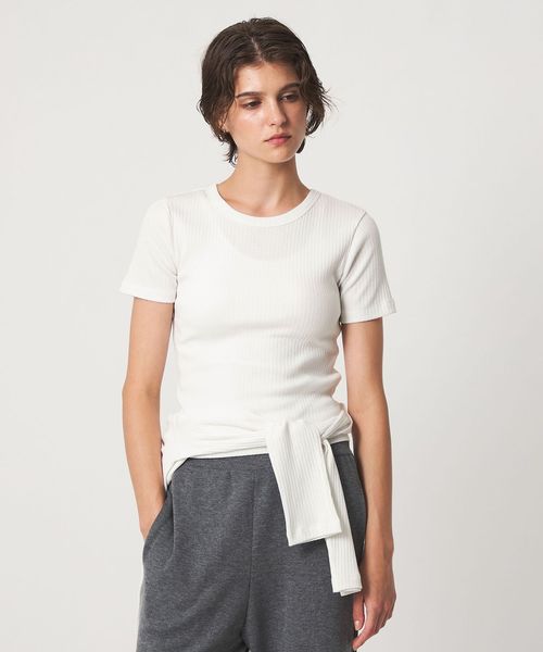 john masters UNITED ARROWS/＜john masters UNITED ARROWS＞ファブリックコスメ モイスチャーリブクルーネックショートスリーブプルオーバー/Tシャツ / カットソー