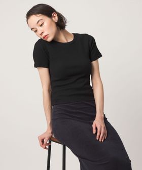 john masters UNITED ARROWS/＜john masters UNITED ARROWS＞ファブリックコスメ モイスチャーリブクルーネックショートスリーブプルオーバー/Tシャツ / カットソー