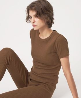 john masters UNITED ARROWS/＜john masters UNITED ARROWS＞ファブリックコスメ モイスチャーリブクルーネックショートスリーブプルオーバー/Tシャツ / カットソー