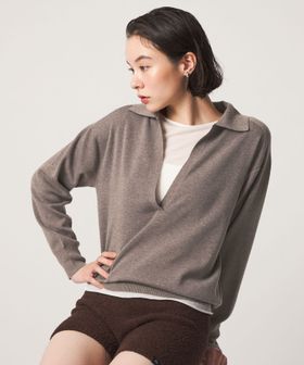 john masters UNITED ARROWS/＜john masters UNITED ARROWS＞スキッパー プルオーバー ニット/ニット / セーター