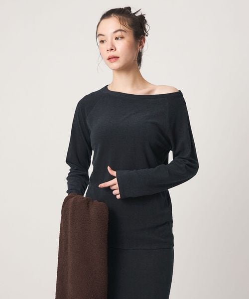 john masters UNITED ARROWS/＜john masters UNITED ARROWS＞パイル ボートネック ロングスリーブ プルオーバー/Tシャツ / カットソー