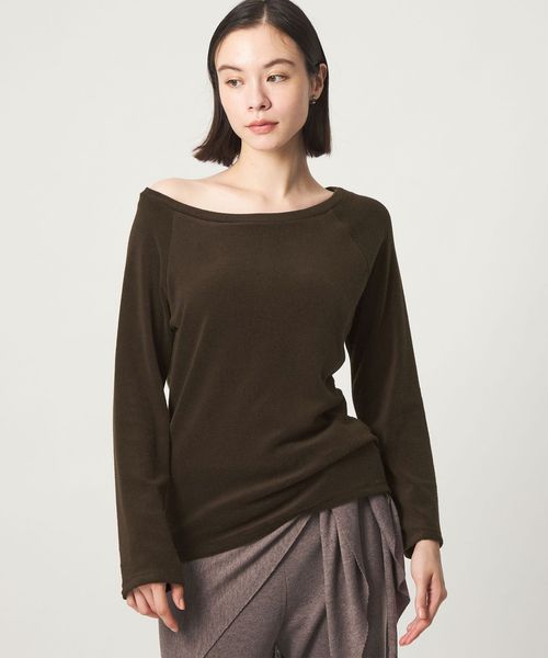 john masters UNITED ARROWS/＜john masters UNITED ARROWS＞パイル ボートネック ロングスリーブ プルオーバー/Tシャツ / カットソー