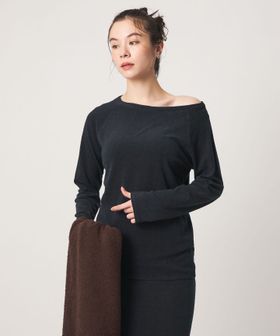 john masters UNITED ARROWS/＜john masters UNITED ARROWS＞パイル ボートネック ロングスリーブ プルオーバー/Tシャツ / カットソー