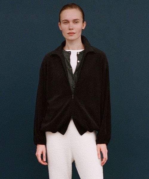 john masters UNITED ARROWS/＜john masters UNITED ARROWS＞パイル トラックカーディガン/カーディガン / ボレロ