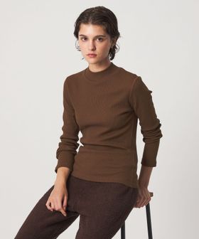 john masters UNITED ARROWS/＜john masters UNITED ARROWS＞ファブリックコスメ モイスチャーリブモックネックロングスリーブプルオーバー/Tシャツ / カットソー