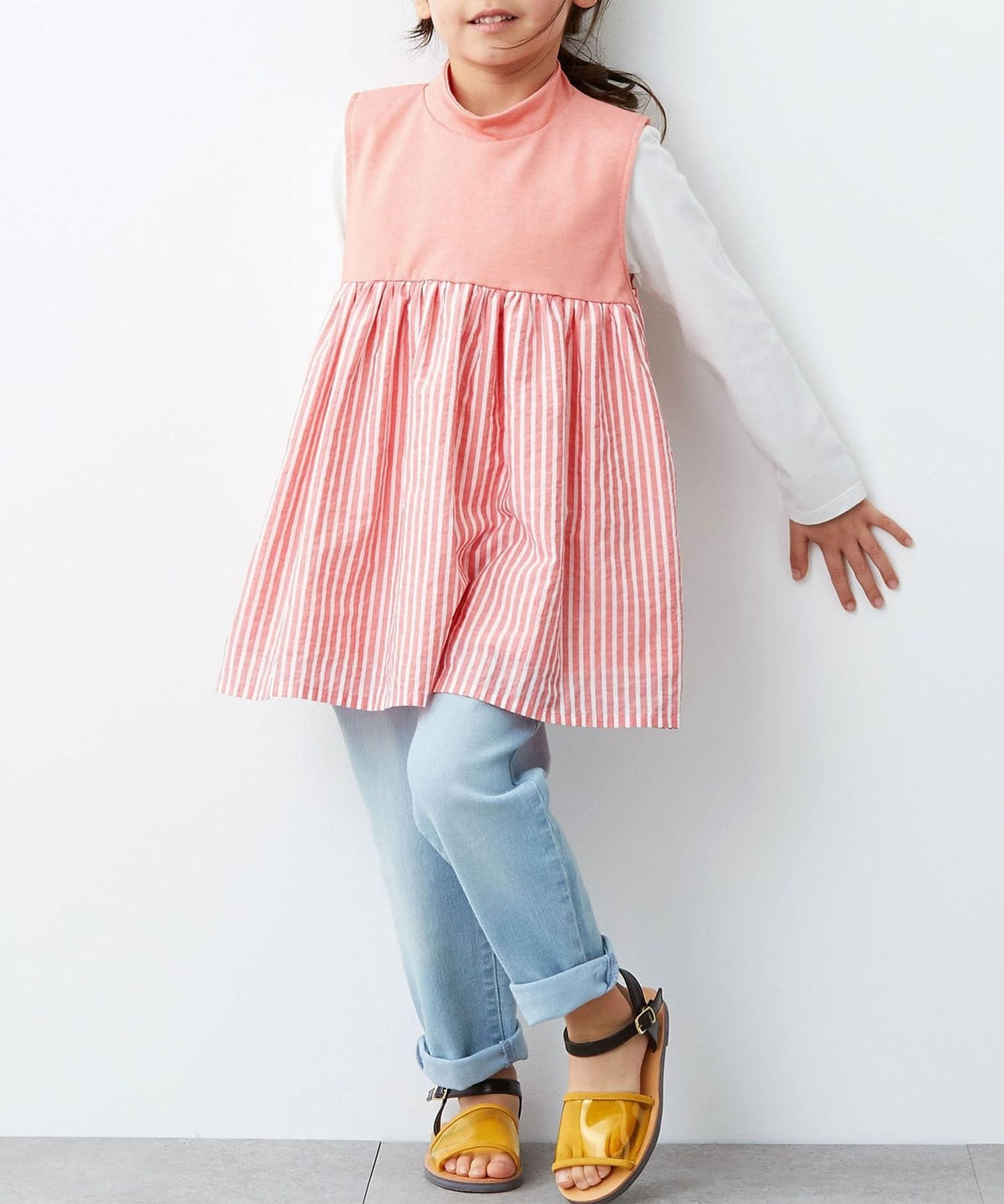 【送料無料】ふんわりエプロンドレスのスタイ 送料無料】ふんわりエプロンドレスのスタイ