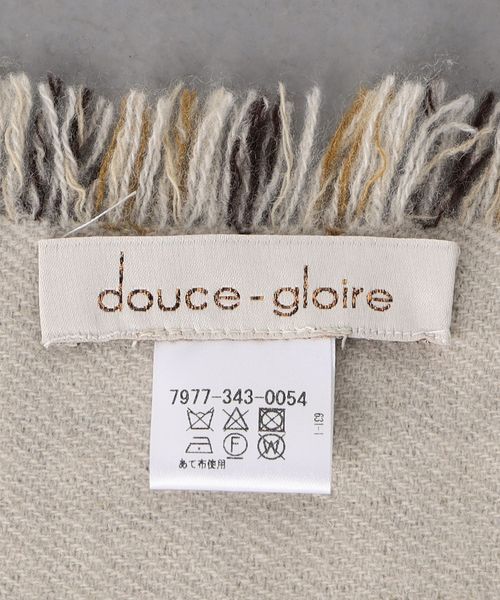 douce gloire x BLAMINK＞ ハウンドトゥースチェックストール