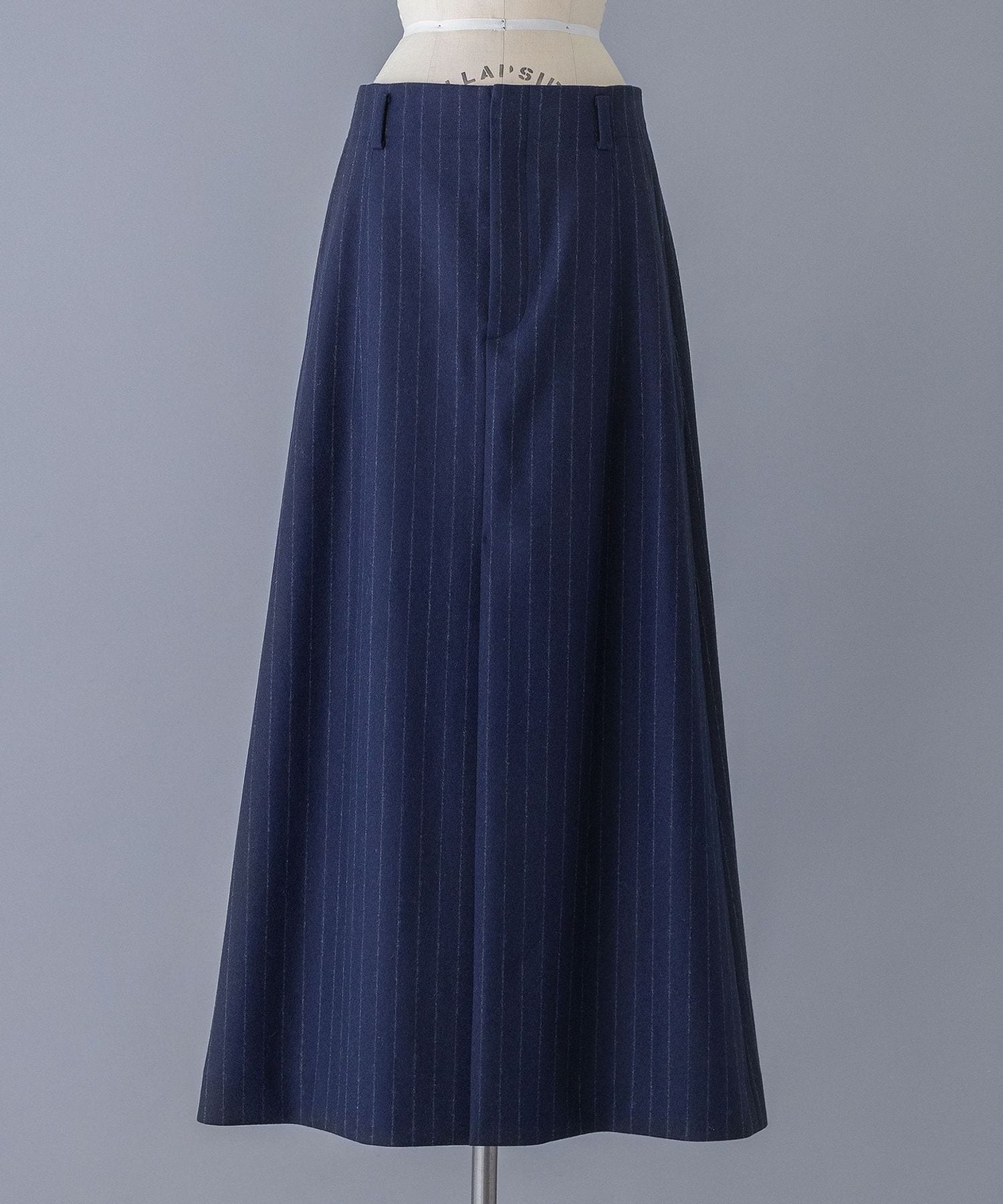 PRE ストライプトラぺーズスカート