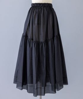 BLAMINK/シルクギャザーロングスカート/ミモレ / ロング