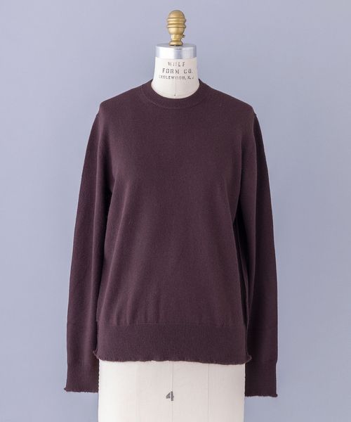 BLAMINK カシミヤ ウール ニットワンピース ブラック 36 クルーネック