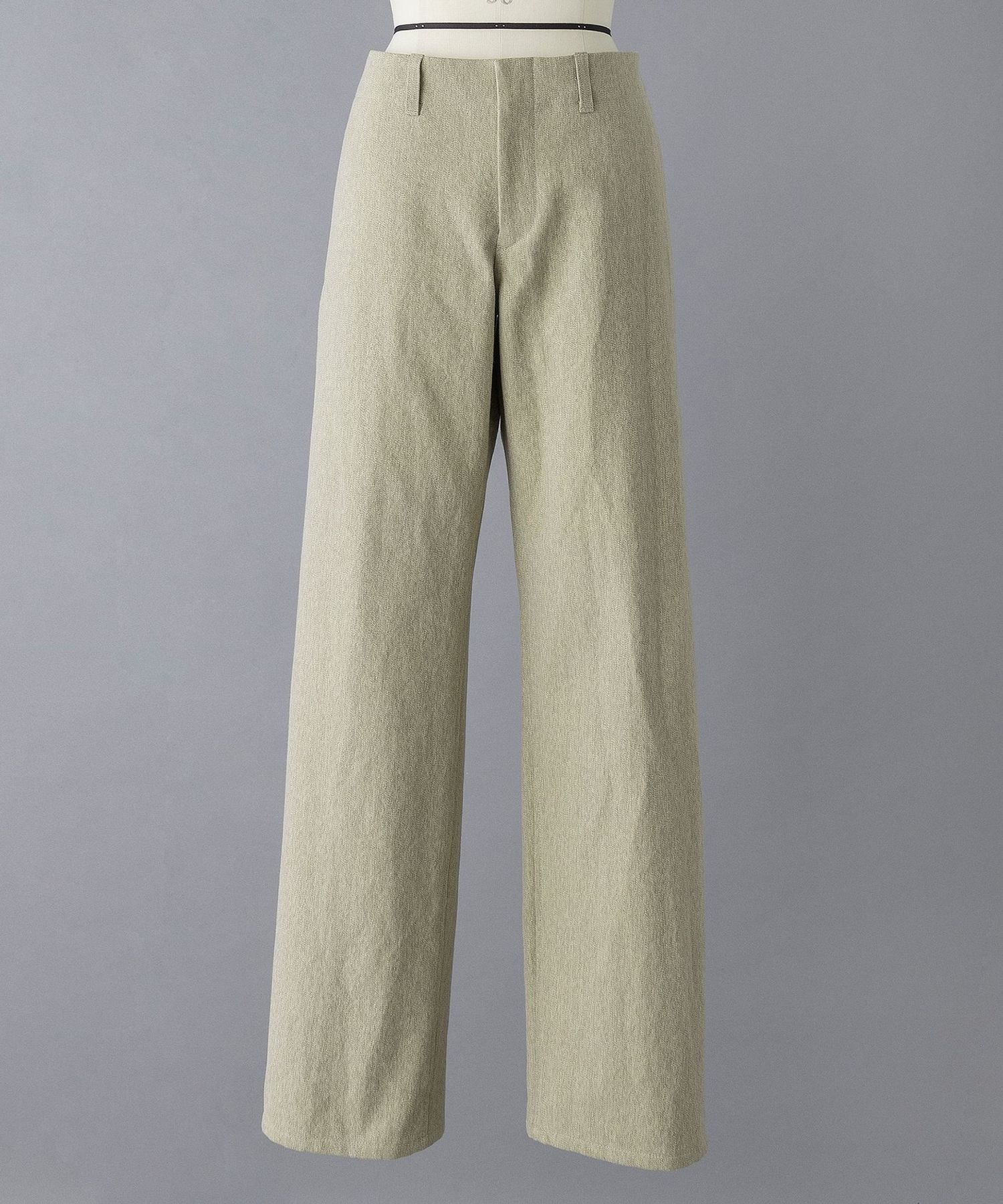 RESORT コットンメランジストレートパンツ