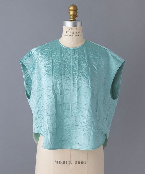 BLAMINK/SUMMER クラッシュサテンノースリーブブラウス/シャツ / ブラウス