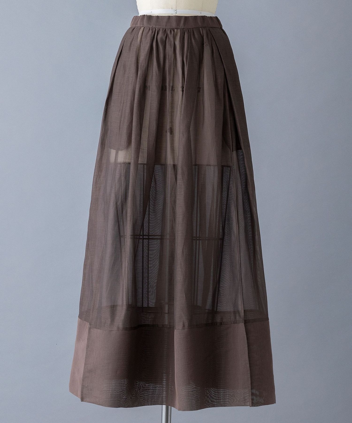 SUMMER コットンシルクロングスカート