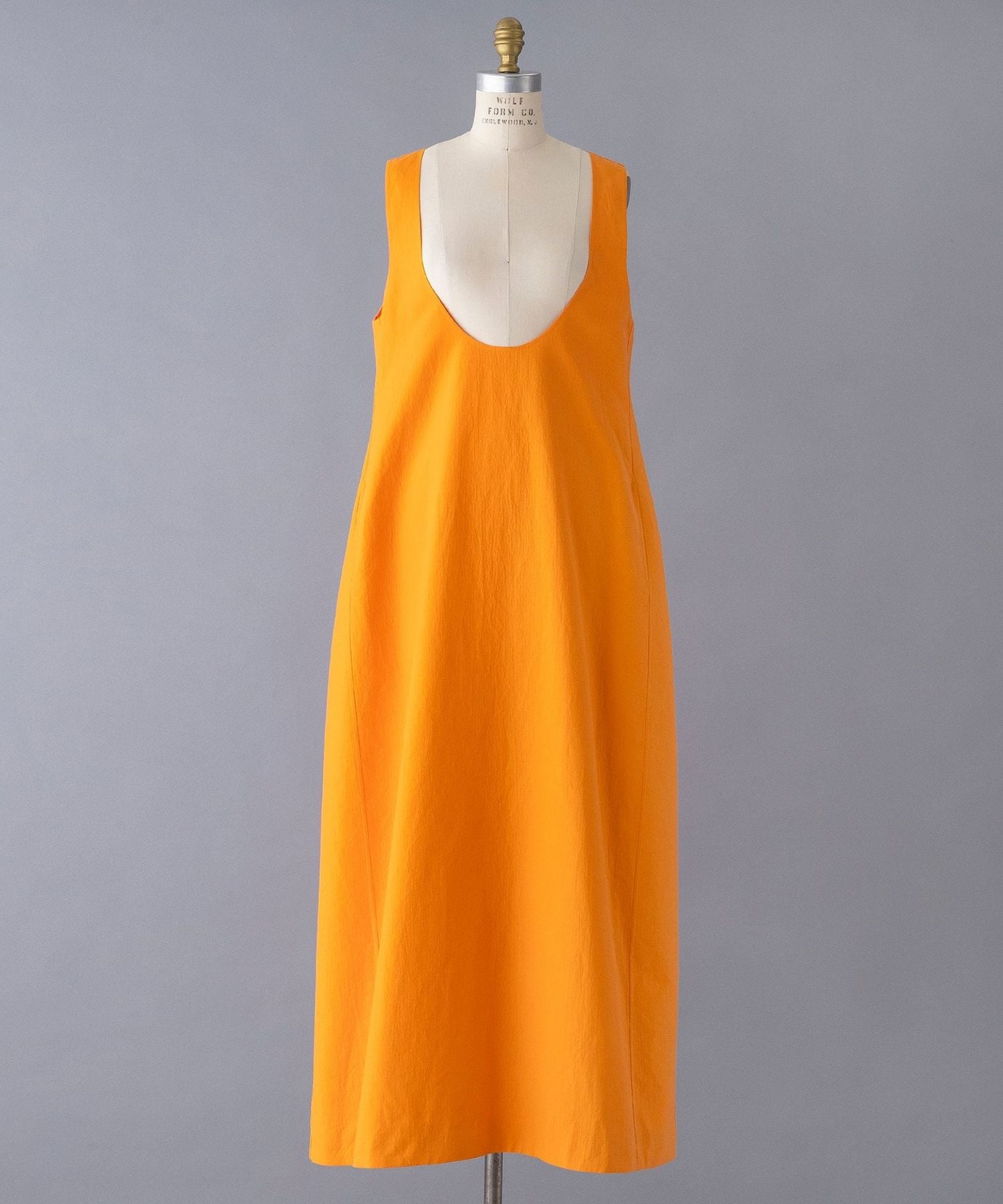 SUMMER Uネックノースリーブワンピース