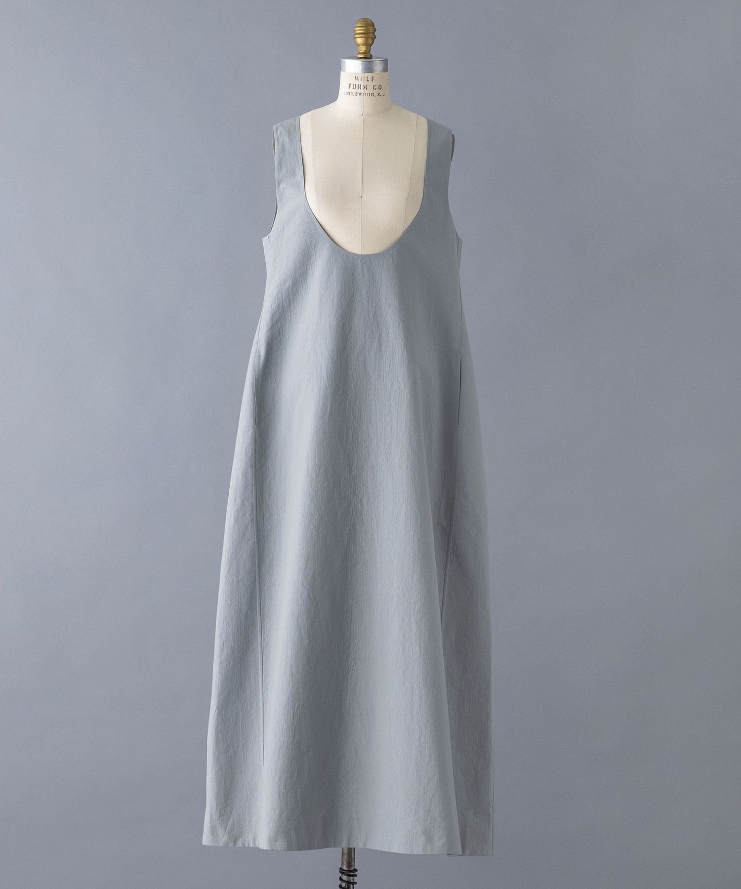 SUMMER Uネックノースリーブワンピース