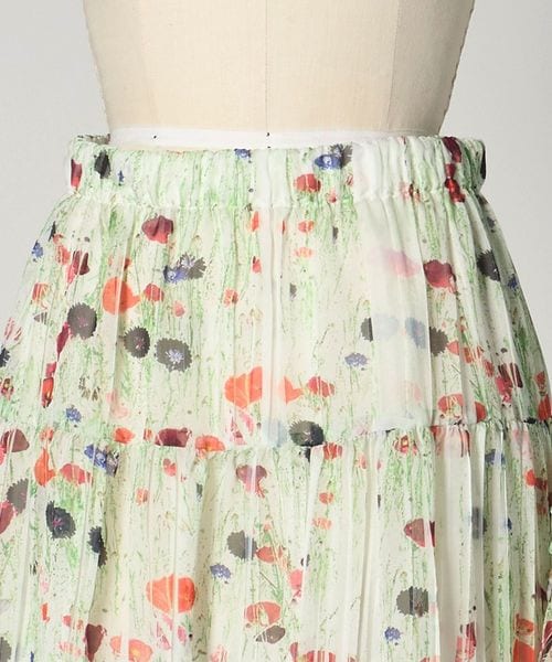 BLAMINK 花柄アシンメトリースカート BLAMINK 花柄アシンメトリースカート