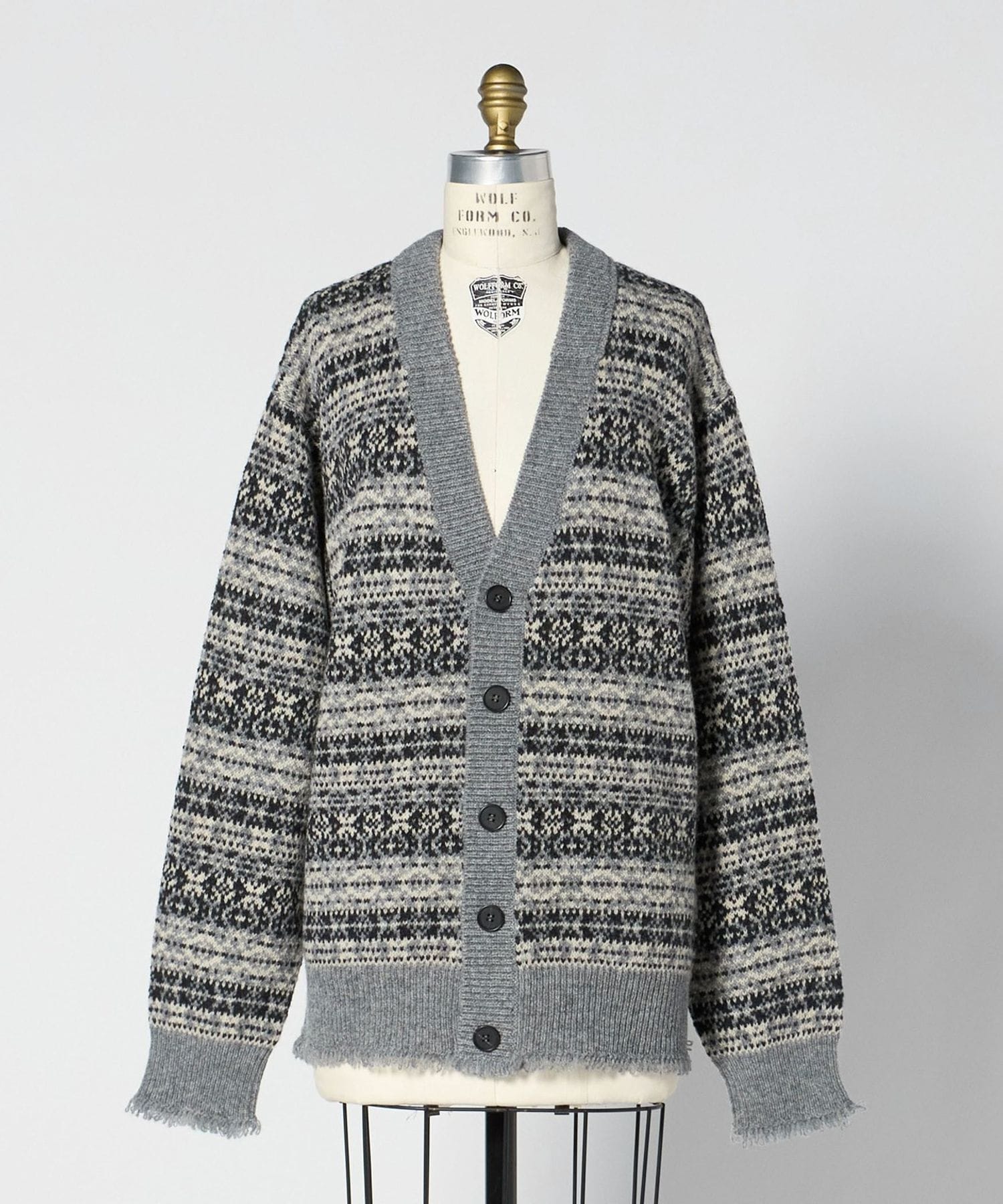 PRE フェアアイルVネックカーディガン