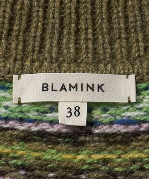 【新品未使用】BLAMINK フェアアイルニットベスト　MD.GRAY 36 新品未使用】BLAMINK フェアアイルニットベスト MD.GRAY 36
