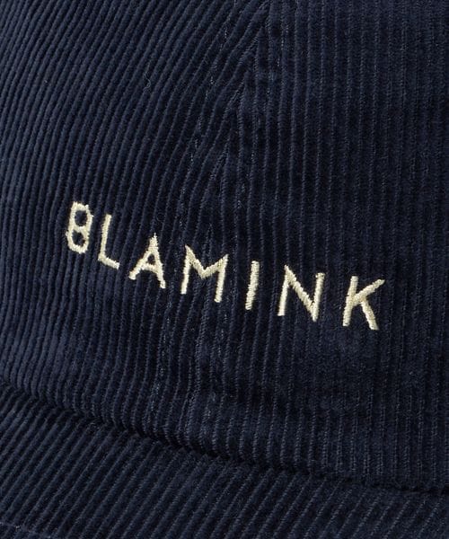 BLAMINK ブラミンク コーデュロイロゴキャップ コーデュロイロゴキャップ