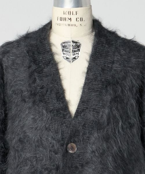 ブラミンク　2025AW カシミヤ ファーカーディガン　グレー　38 BLAMINK - ブラミンク 2025AW カシミヤ ファーカーディガン