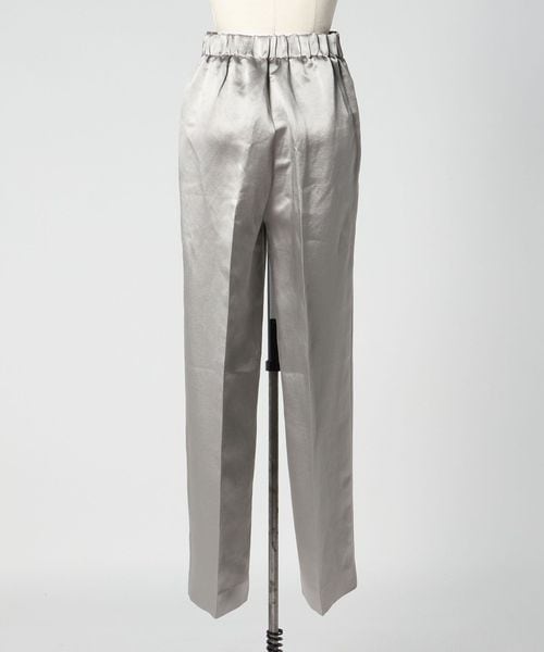 PRE バックギャザーストレートパンツ