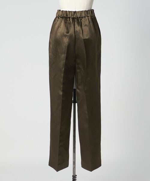 PRE バックギャザーストレートパンツ