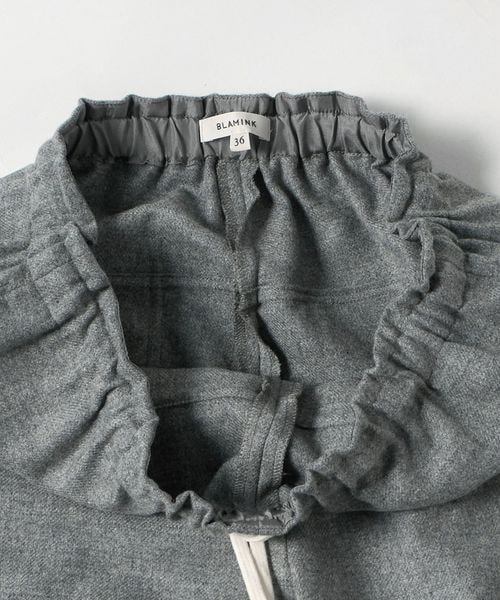 BLAMINK*ウールカシミヤ12G*ニットパンツ*38 ウールカシミヤ