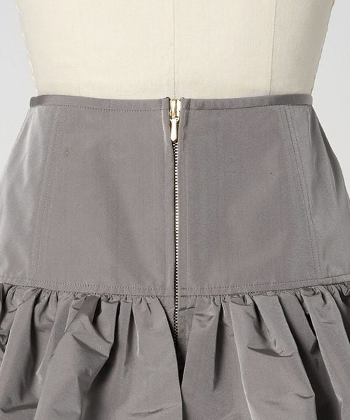 【新品同様】UNITED ARROWS ティアードフリルスカート グレー S FALL フリルティアードスカート