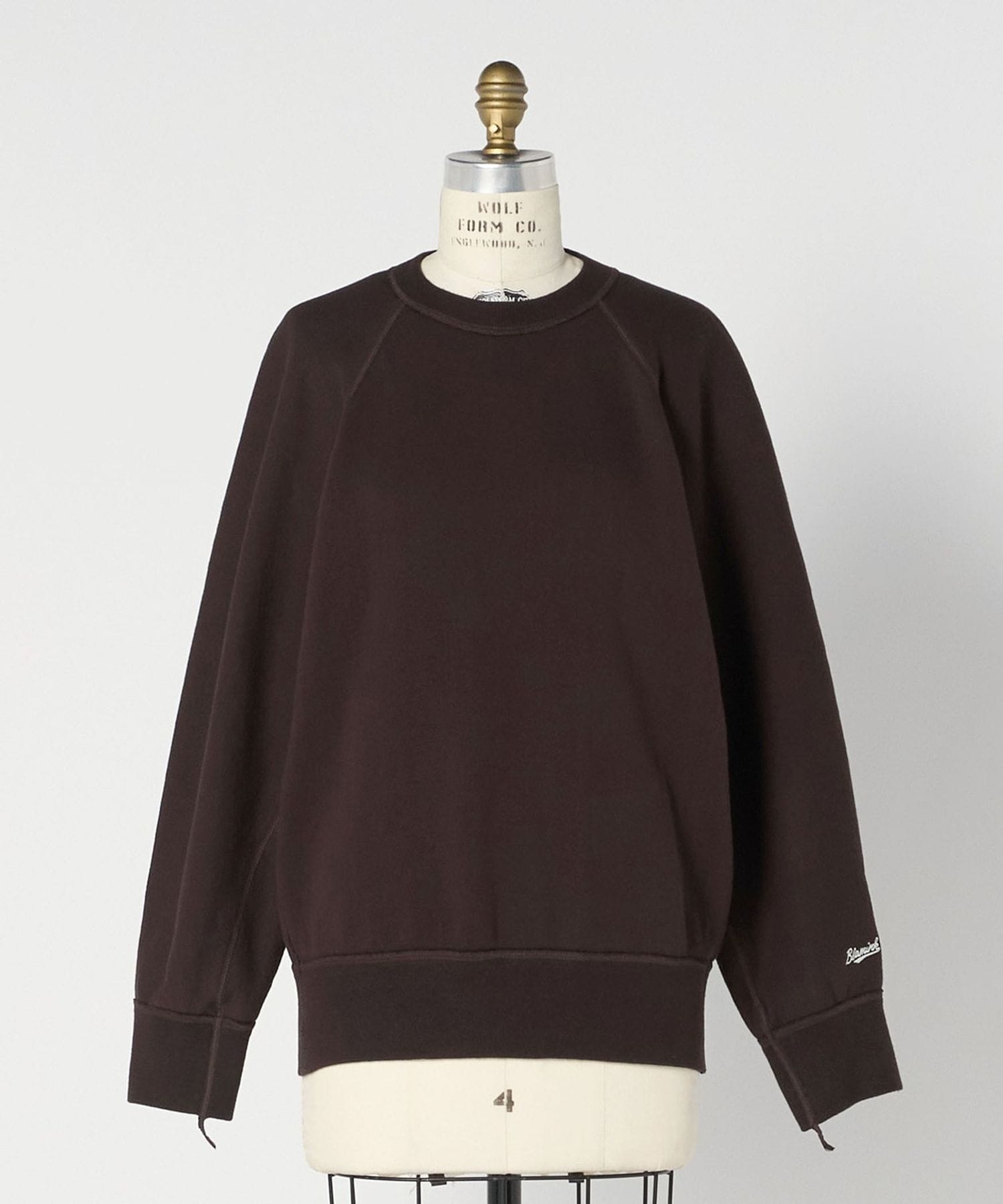 4640【美品】ブラミンク　吊り裏毛ロングスリーブ　スウェット　24年秋冬 吊裏毛ロゴロングスリーブスウェット - Licavou shopping