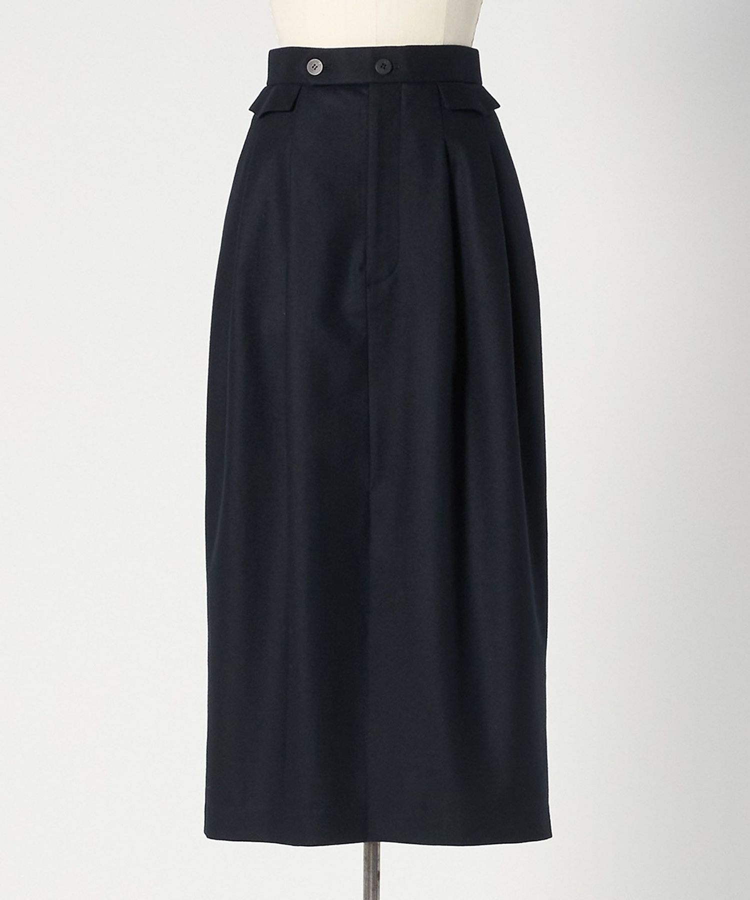 BLAMINK新品未使用タックタイトスカート BLAMINK - 週末価格！未使用タグ付き！ネイビー タックタイトスカート