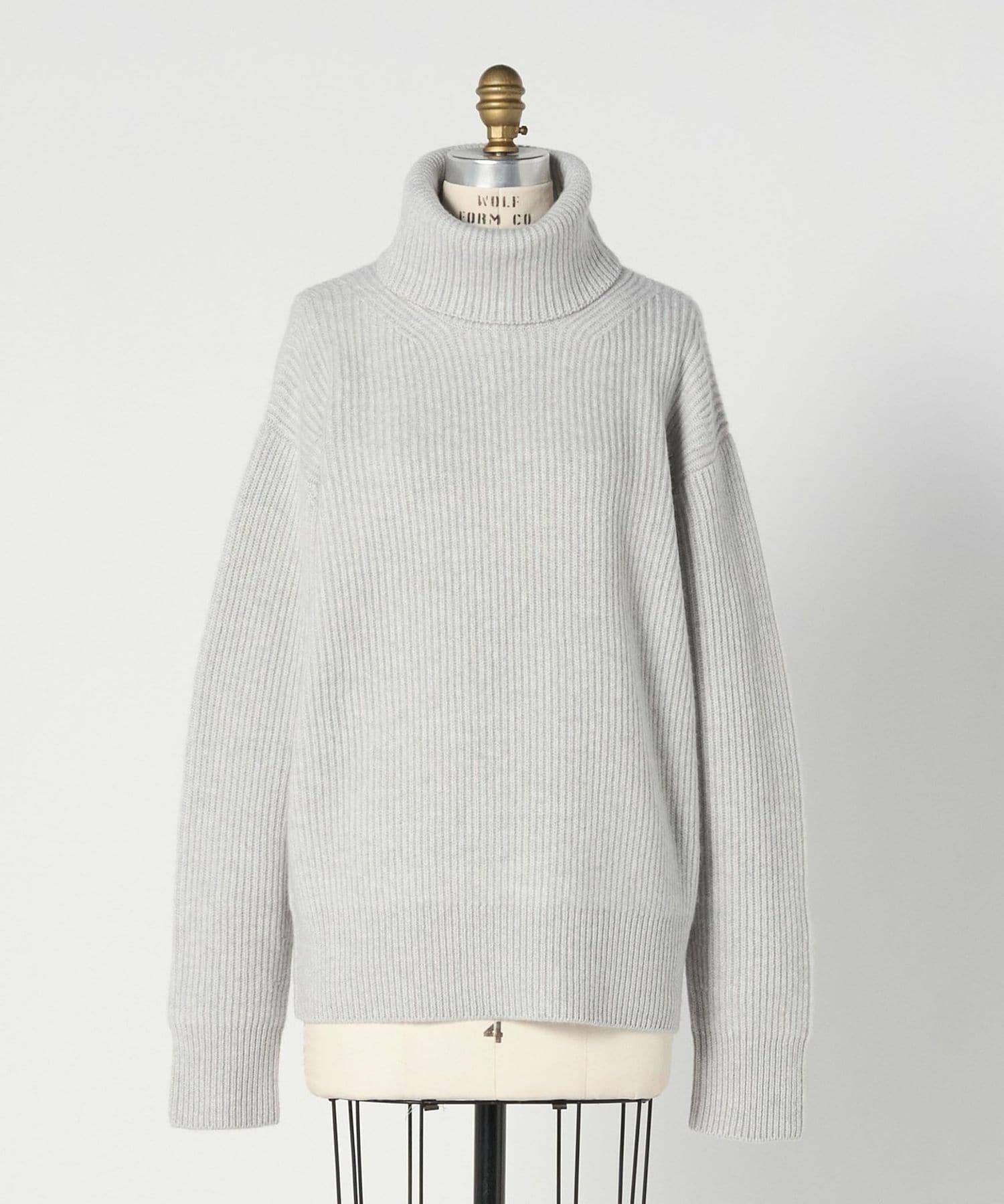 ドゥロワー 20AW 9G畦編みタートルネックニット　カシミヤ　BLAMINK Drawer（ドゥロワー）の「Drawer 9G畦編みタートルネックニット