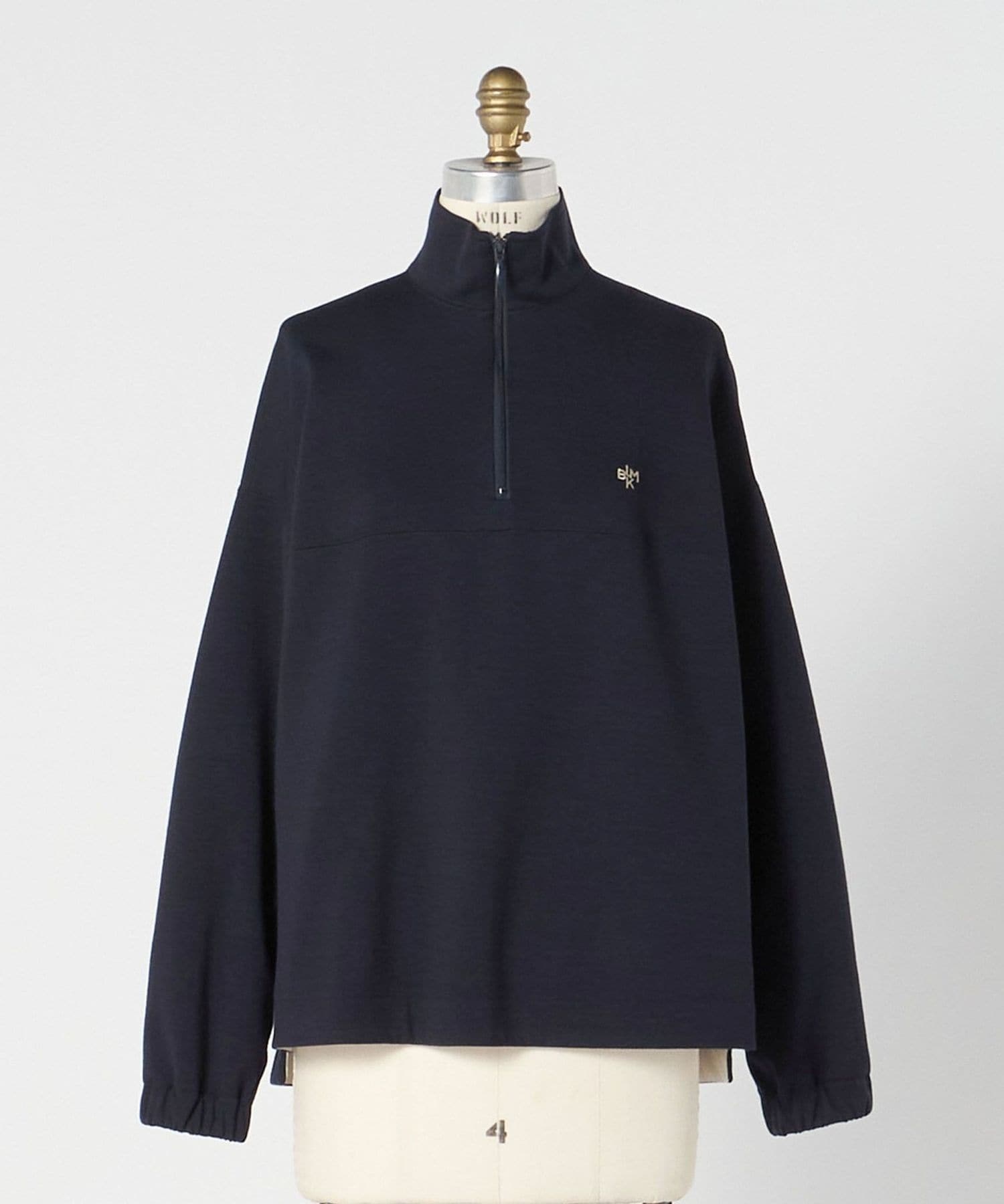 BLAMINK ハーフジップ トレーナー 36 ロゴハーフジップ-P – PrinBorins