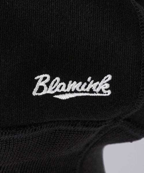 BLAMINK 吊り裏毛ロゴショートスリーブ　ブラック　1 吊り裏毛ロゴショートスリーブ