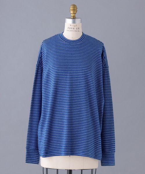 BLAMINK コットンマルチボーダーロングスリーブ