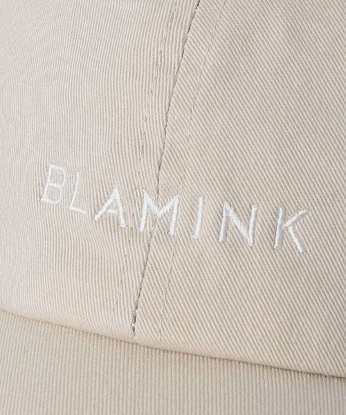 BLAMINK ロゴキャップ　ベージュ ロゴキャップ