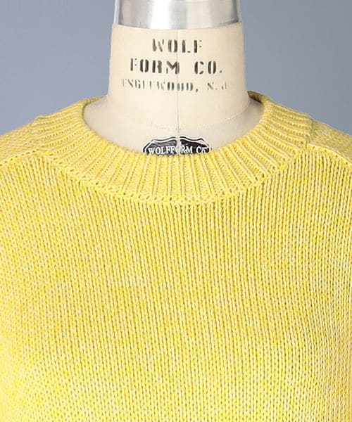 SPRING 3Gクルーネックロングスリーブニット